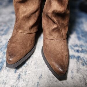 Women’s Brown Suede Mid-Calf Boots